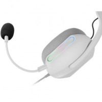 Auriculares Gaming con Micrófono Mars Gaming MH-PRO/ Jack 3.5/ USB/ Blancos