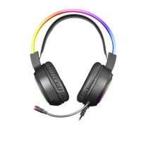 Auriculares Gaming con Micrófono Mars Gaming MHRGB Jack 3.5 Pretos