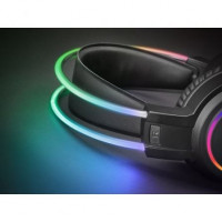 Auriculares Gaming con Micrófono Mars Gaming MHRGB Jack 3.5 Pretos
