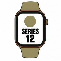 Apple Watch Series 12/ GPS/ 46mm/ Bronce Oscuro/ Correa Deportiva Verde Oliva (S/M)