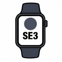 Apple Watch SE3/ GPS/ Cellular/ 44mm/ Caja de Aluminio Medianoche/ Correa Deportiva Azul Marino M/L