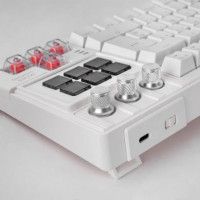 Teclado Gaming Mecánico Mars Gaming MK-MASTER/ Switch Rojo/ Blanco/ Incluye SmartDeck