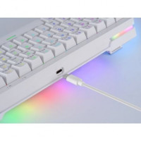 Teclado Gaming Mecánico Mars Gaming MKMINIPRO/ Switch Amarillo/ Blanco