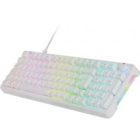 Teclado Gaming Mecánico Mars Gaming MKPROYES/ Switch Amarillo/ Blanco