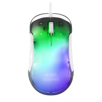 Ratón Gaming Mars Gaming MMGLOWW Hasta 12800 DPI branco