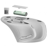 Ratón Gaming Ergonómico Inalámbrico Mars Gaming MMW-ERGOPRO/ Hasta 3200 DPI/ Blanco