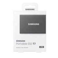Samsung T7 SSD Externo 2TB NVMe USB 3.2  Cinza 