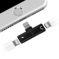 Splitter carroga y Música Myway Lightning Macho - USB Macho Preto