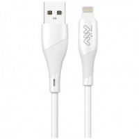 Cable USB 2.0 Lightning Myway MWUSC0021/ USB Macho - Lightning Macho/ 1m/ Blanco
