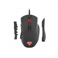 RATÓN GÉNESIS XENON 770 - 200-10200DPI - 14 BOTONES PROGRAMABLES - SWITCHES HUANO - 1000HZ - ILUMINACIÓN RGB - SOFTWARE GAMING - CABLE USB 1.8M