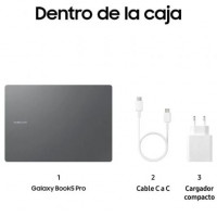 Portátil Samsung Galaxy Book5 Pro Intel Core Ultra 7-256V/ 16GB/ 512GB SSD/ 14