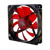 VENTILADOR 120X120 NOX COOLFAN 120 LED ROJO