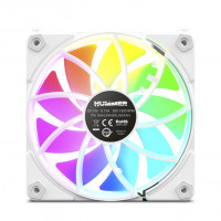 Ventilador Nox Easy Link/ ARGB/ 12cm/ Blanco