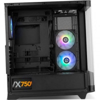 NOX Semitorre HUMMER ETHER Cristal Curvo Negro