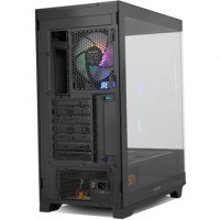 NOX Semitorre HUMMER ETHER Cristal Curvo Negro