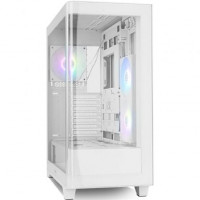 NOX Semitorre HUMMER ETHER  Cristal Curvo Blanco