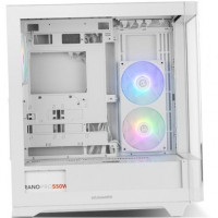 NOX Semitorre HUMMER ETHER  Cristal Curvo Blanco