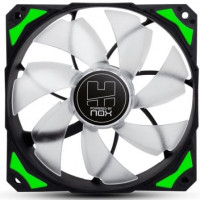 VENTILADOR 120X120 NOX HFAN 120 LED VERDE