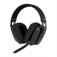 Auriculares Gaming Inalámbricos con Micrófono Krom Kanji/ Bluetooth/ USB 2.0/ Negros