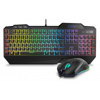 TECLADO + RATON KROM KRUSHER GAMING USB TECLADO+RATON KROM KRUSHER GAMING...