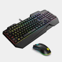 TECLADO + RATON KROM KRUSHER GAMING USB TECLADO+RATON KROM KRUSHER GAMING USB TECLADO SEMIMECANICO RGB RATON 6400DPI NXKROMKRSHRSP