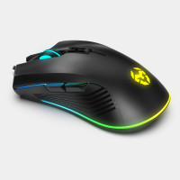 TECLADO + RATON KROM KRUSHER GAMING USB TECLADO+RATON KROM KRUSHER GAMING USB TECLADO SEMIMECANICO RGB RATON 6400DPI NXKROMKRSHRSP
