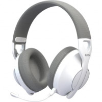 Auriculares Gaming Inalámbricos con Micrófono Krom Phase/ Bluetooth/ Jack 3.5/ USB 2.0/ Blancos