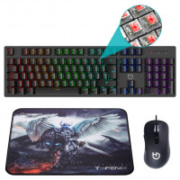 Pack Gaming Hiditec PAC010026 Teclado + Ratón + Alfombrilla
