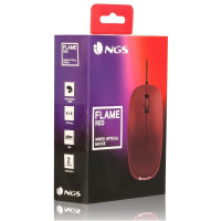 NGS Raton óptico Redflame 1000 Dpi Vermelho