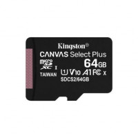 Placa MICROSD XC KINGSTON CANVAS SELECT PLUS 64GB CLASE 10 100MBS