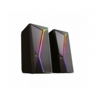Altavoces Droxio Siren RGB/ 2.0/ Negros