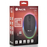 Rato Wireless NGS - Led Preto