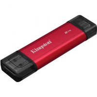 Disco Externo SSD Kingston Dual Portable SSD 2TB/ USB Tipo-C y USB 3.2/ Rojo