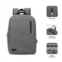 Mochila Subblim City Backpack para Portátil  até 15.6 Puerto USB Cinza 