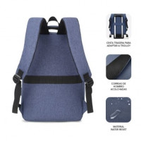 Mochila Subblim City Backpack para Portátil  até 15.6 Puerto USB Azul