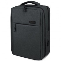 Mochila Subblim Traveller Airpadding Backpack para Portátil  até 15.6 Puerto USB Cinza 