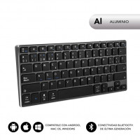 Teclado Compacto Inalámbrico por Bluetooth Subblim Advance Compact Cinza 