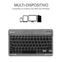 Teclado Compacto Inalámbrico por Bluetooth Subblim Smart Cinza 