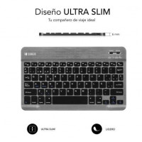 Teclado Compacto Inalámbrico por Bluetooth Subblim Smart Cinza 