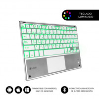 Teclado Compacto Inalámbrico por Bluetooth Subblim SMBT50 prata