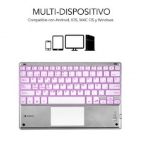 Teclado Compacto Inalámbrico por Bluetooth Subblim SMBT50 prata
