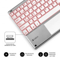Teclado Compacto Inalámbrico por Bluetooth Subblim SMBT50 prata