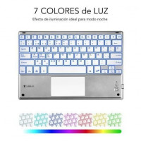 Teclado Compacto Inalámbrico por Bluetooth Subblim SMBT50 prata
