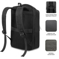 Mochila Subblim Business V2 AP Backpack para Portátil  até 15.6 Puerto USB Preto