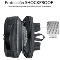 Mochila Subblim Business V2 AP Backpack para Portátil  até 15.6 Puerto USB Preto
