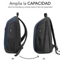 Mochila Subblim Xpand Air Padding Backpack para Portátiles hasta 15.6