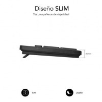 Teclado Subblim Business Slim Silencioso Negro