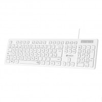 Teclado Subblim Business Slim Silencioso/ Blanco