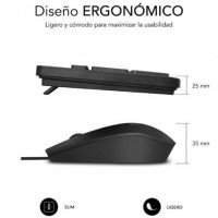 Teclado y Ratón Subblim Combo Business CSSK01 Negro