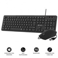 Teclado y Ratón Subblim Combo Business CSSK01 Negro